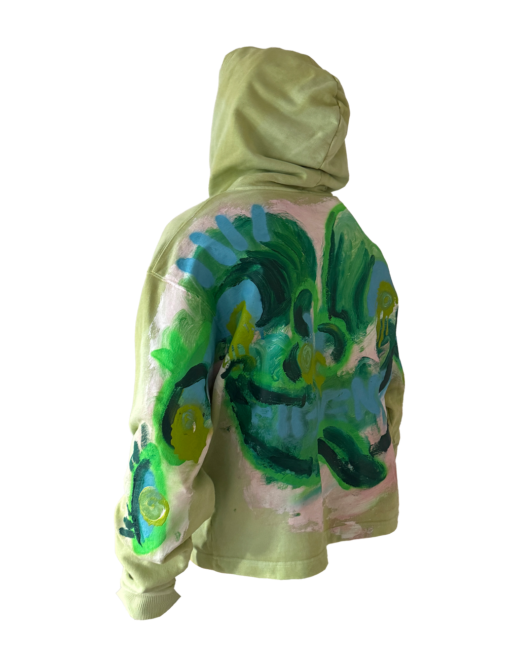 Lime Green Boxy Hoodie