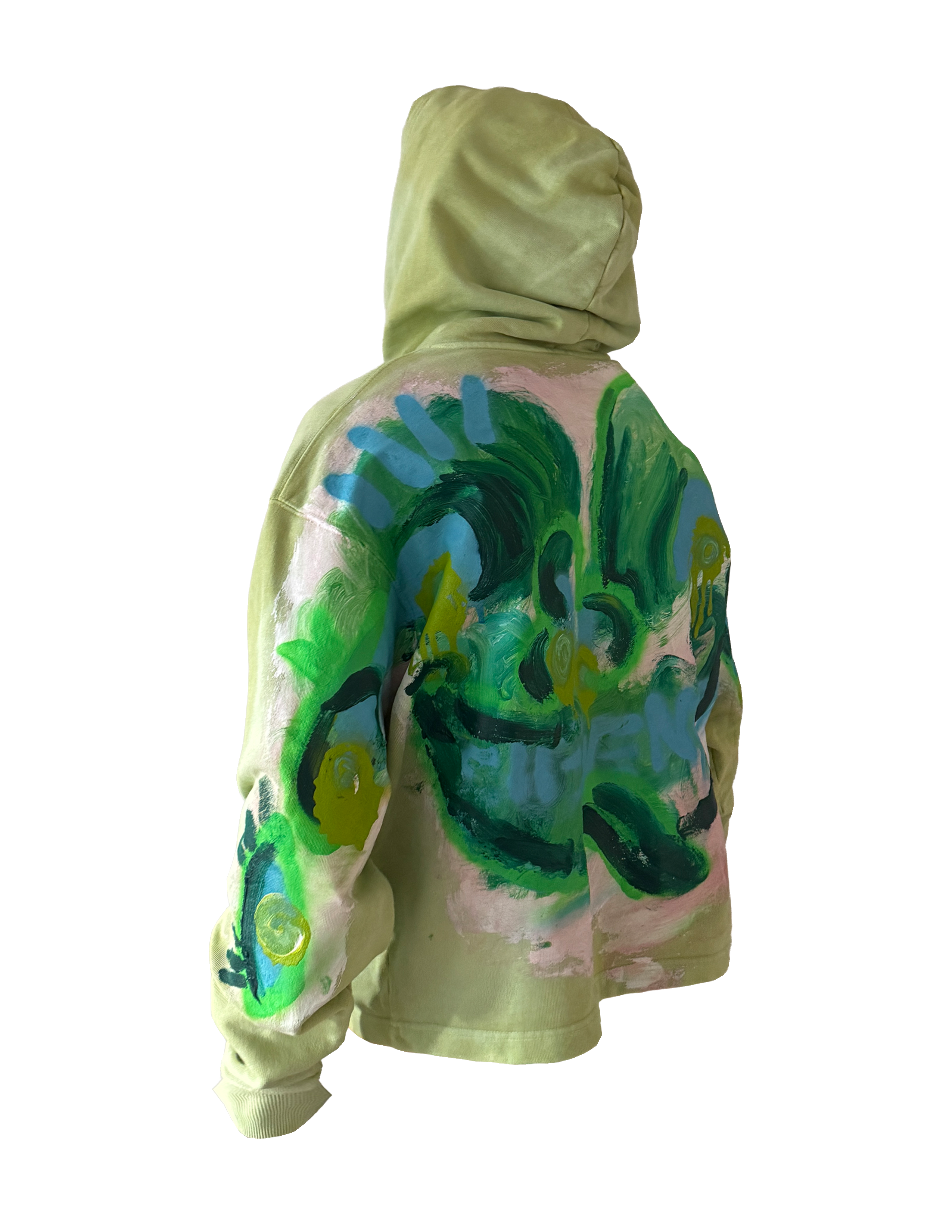 Lime Green Boxy Hoodie