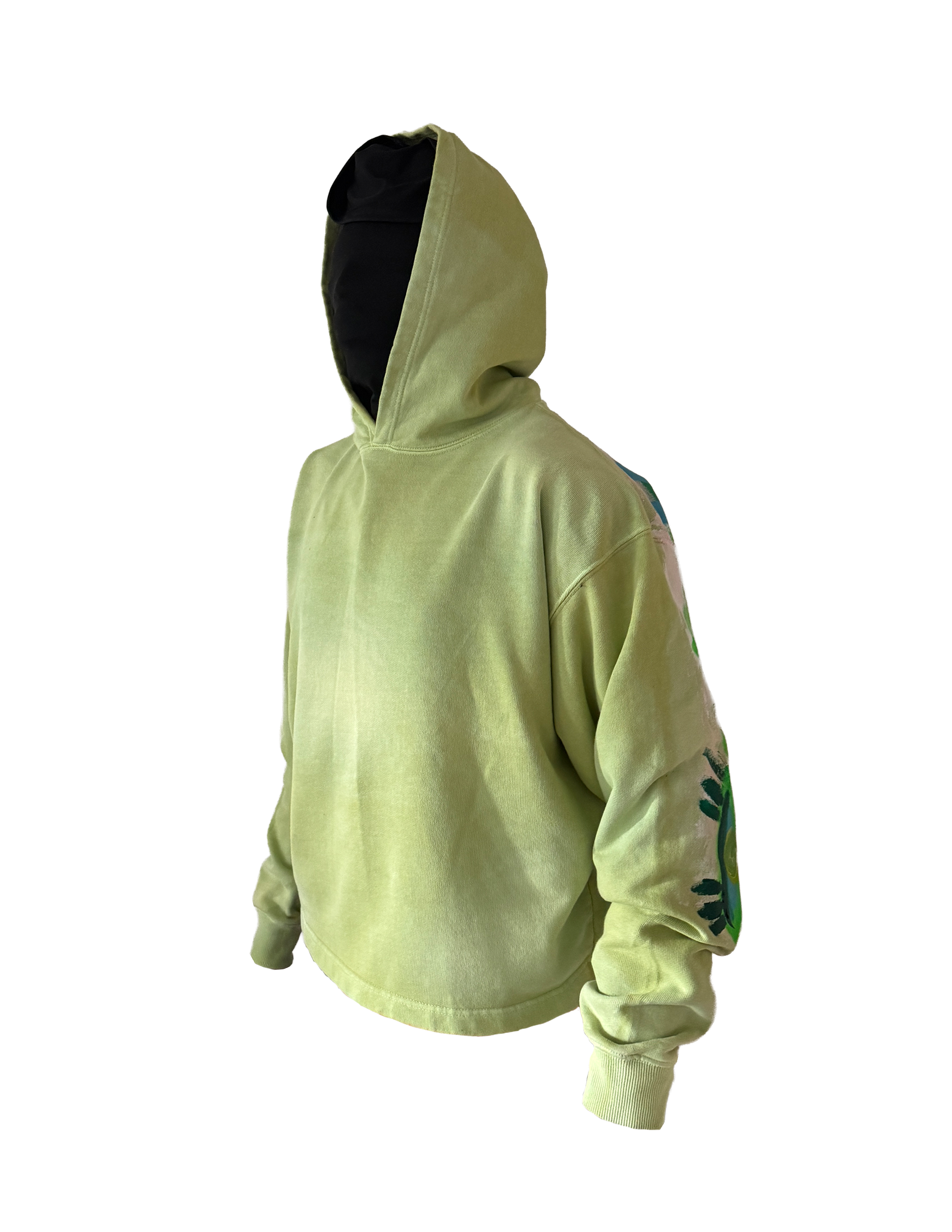 Lime Green Boxy Hoodie