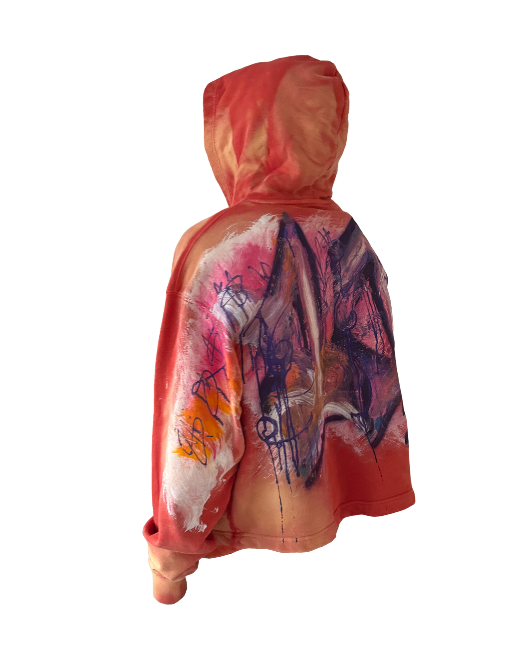 Orange Boxy Hoodie