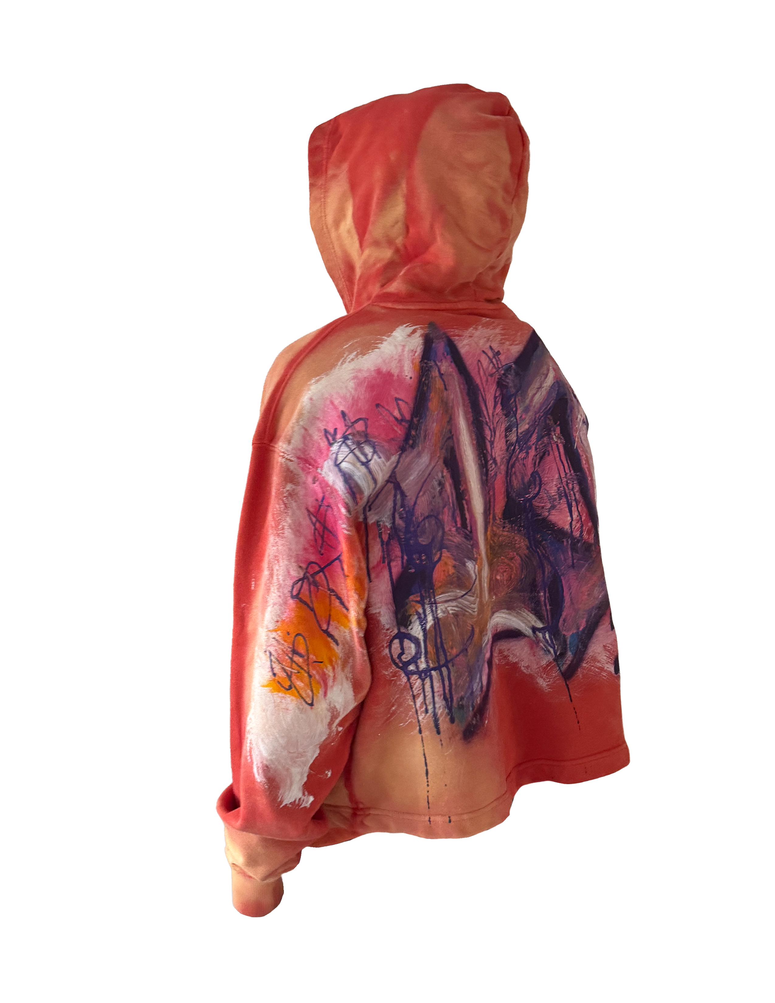 Orange Boxy Hoodie