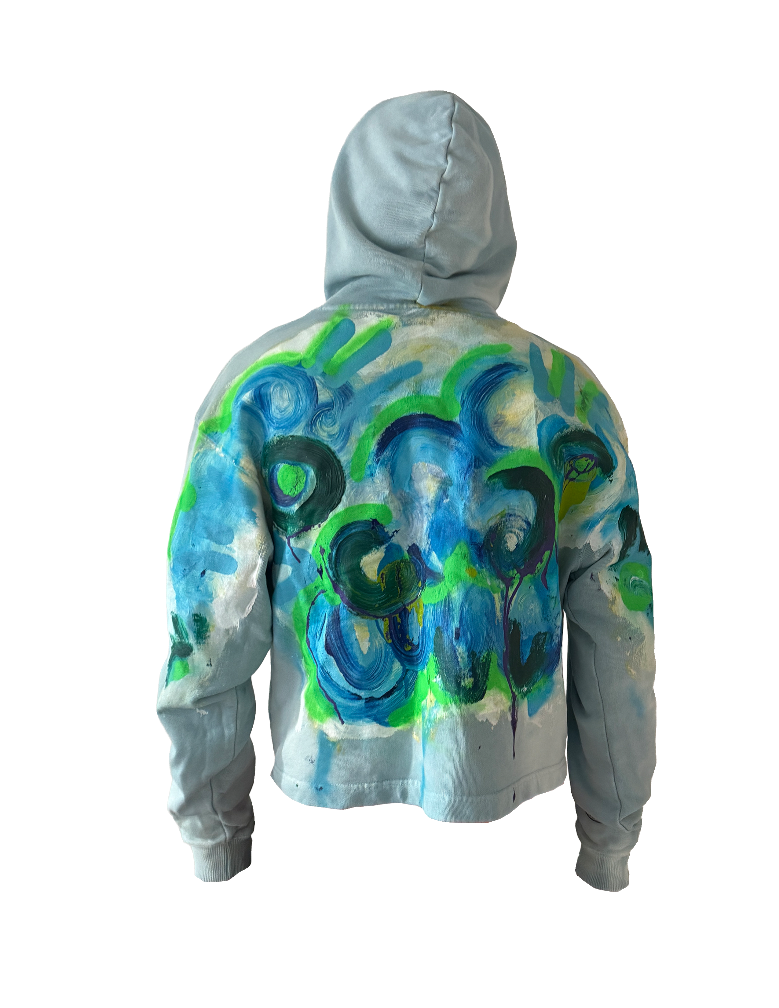 Sky Blue Boxy Hoodie