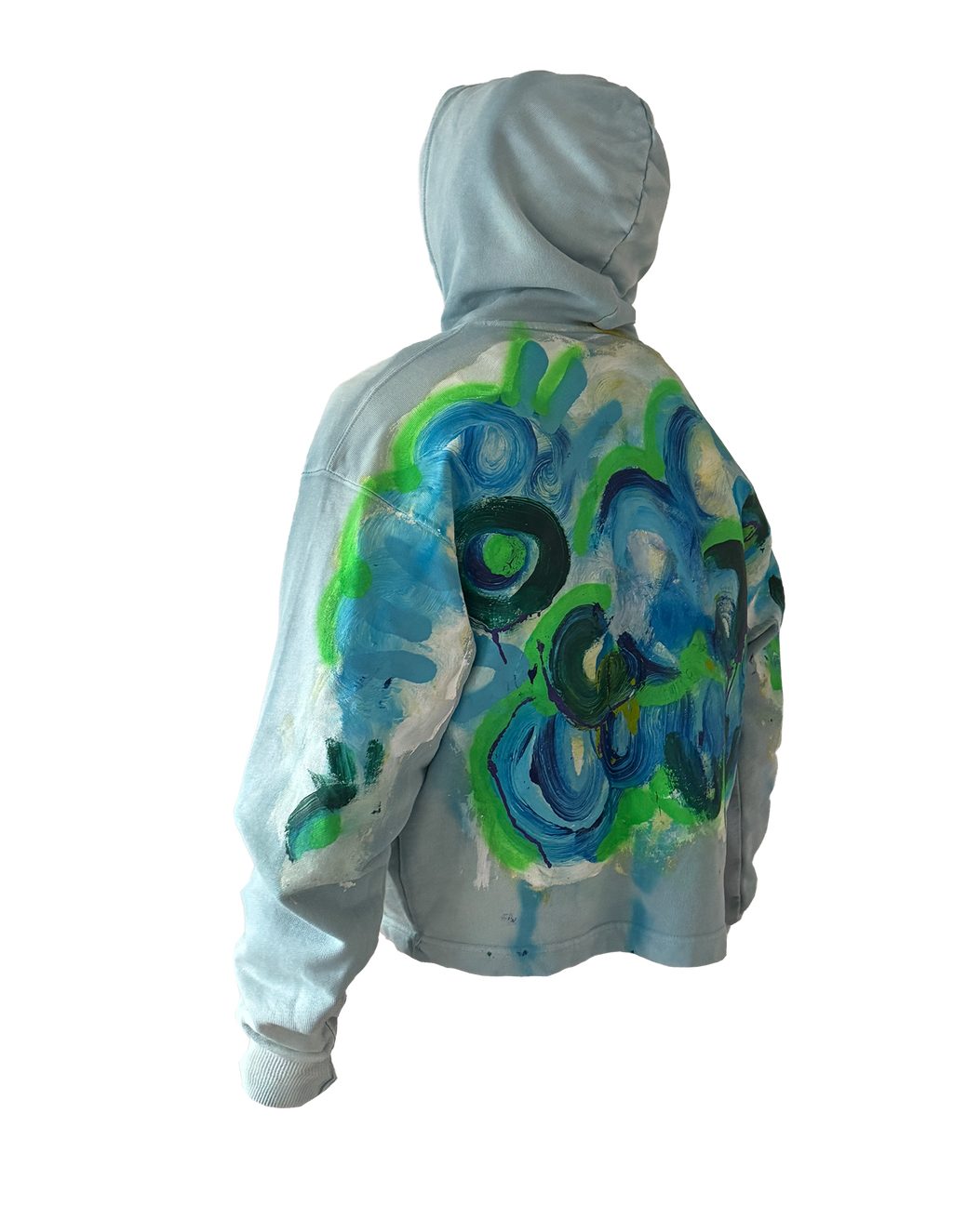 Sky Blue Boxy Hoodie