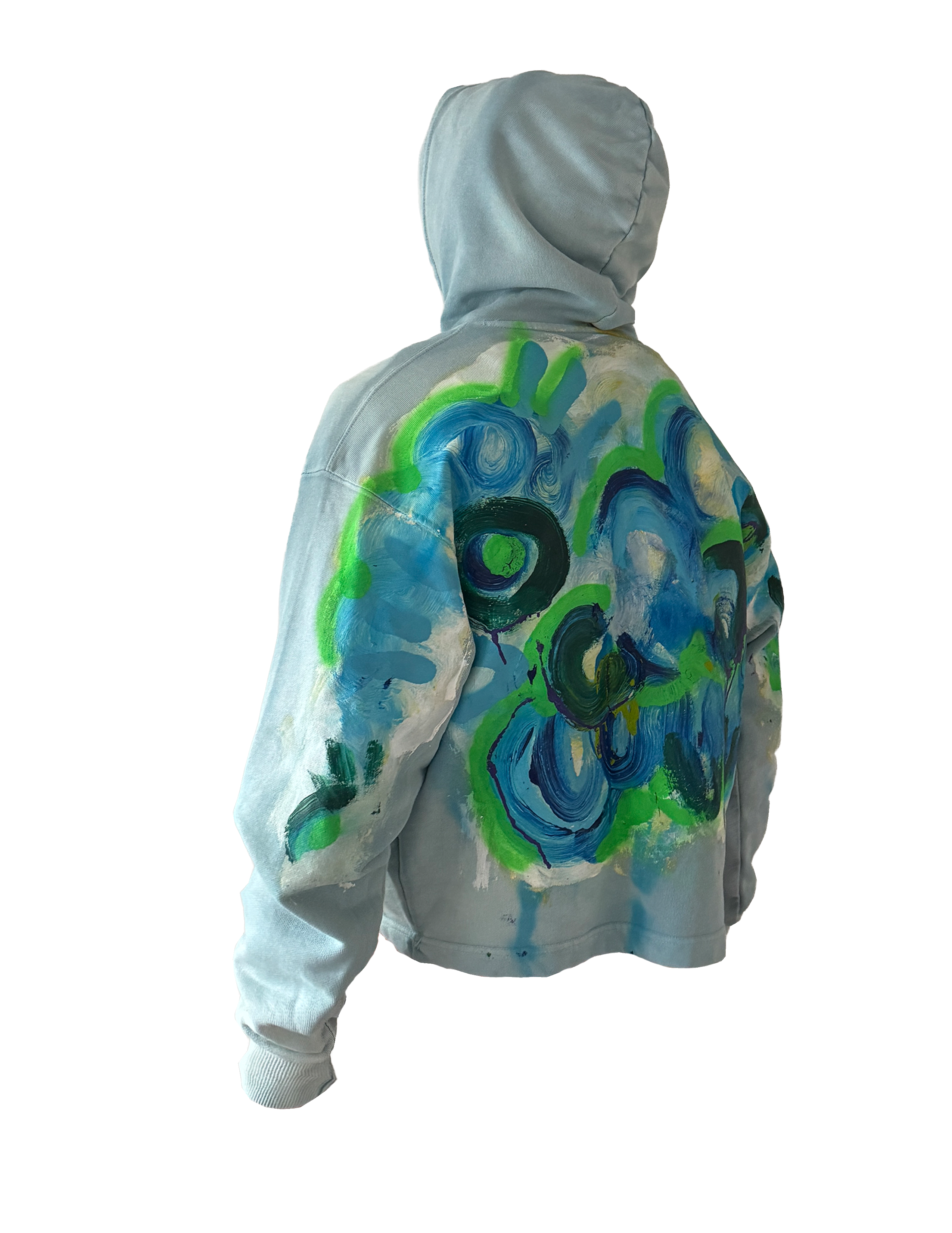Sky Blue Boxy Hoodie