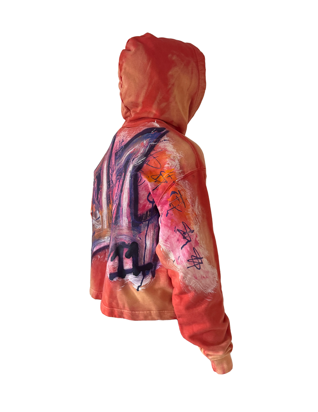 Orange Boxy Hoodie