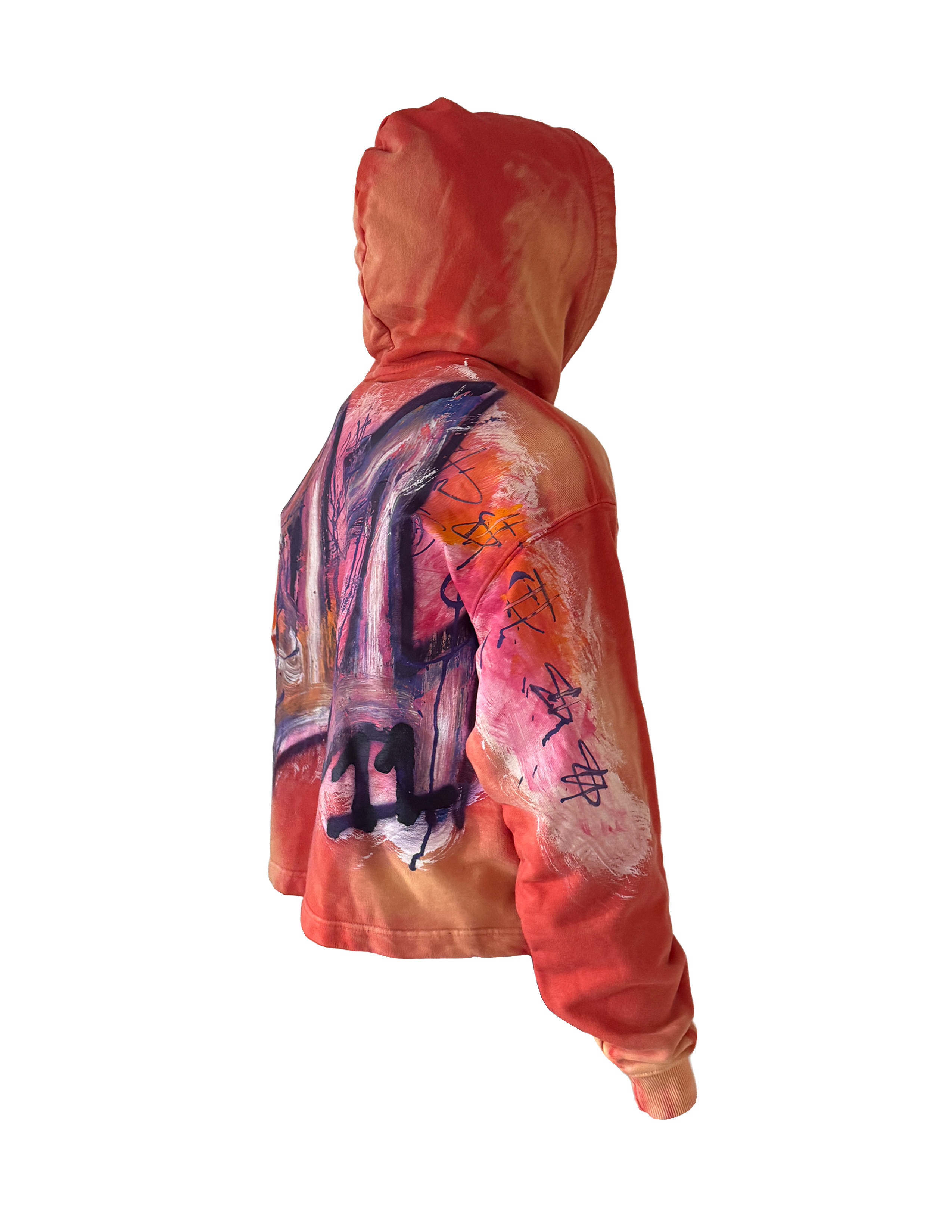 Orange Boxy Hoodie